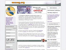 Tablet Screenshot of nocoug.org